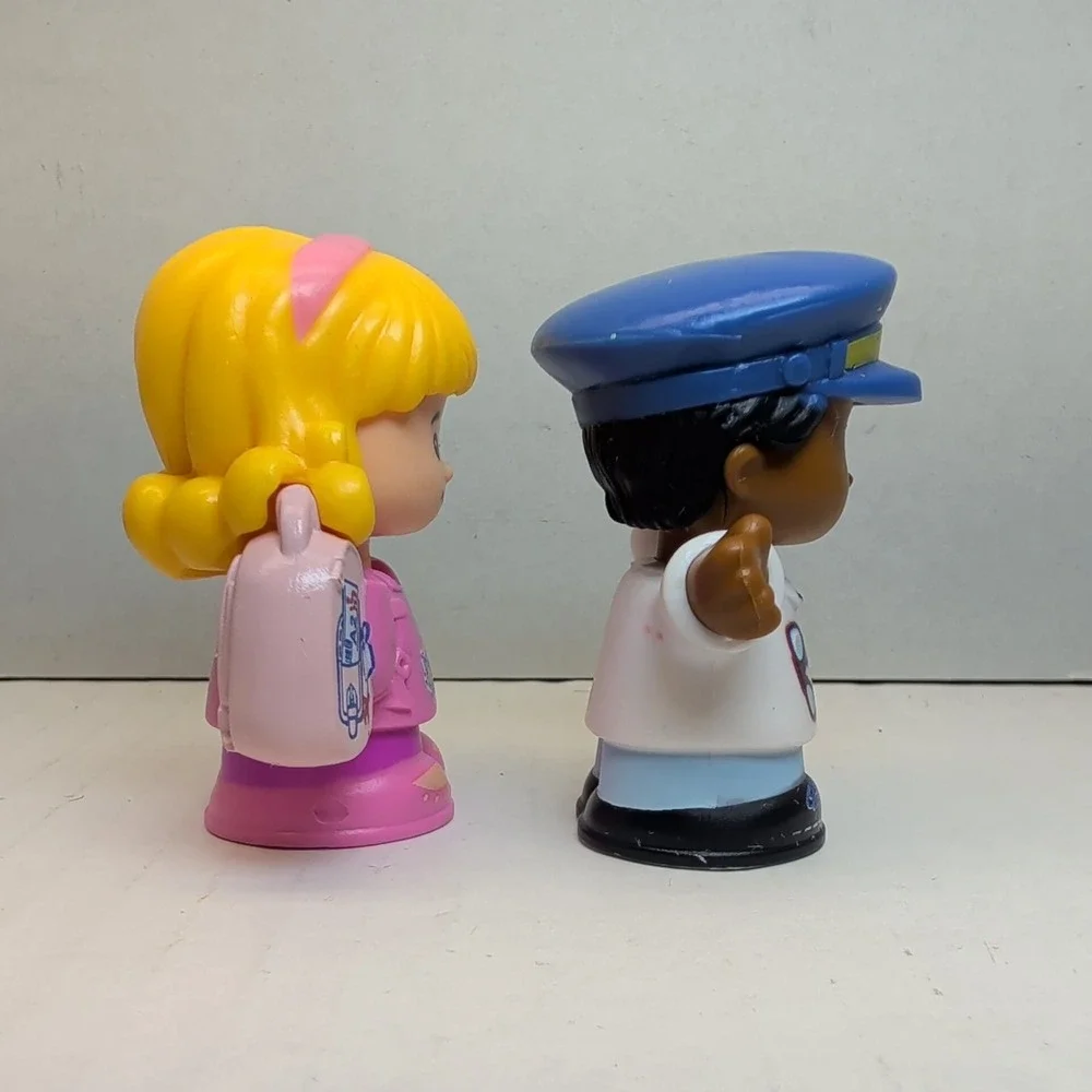 Fisher-Price Little People Figure Lot of 5 Pilot Traveler Doctor Farmer Rabbit